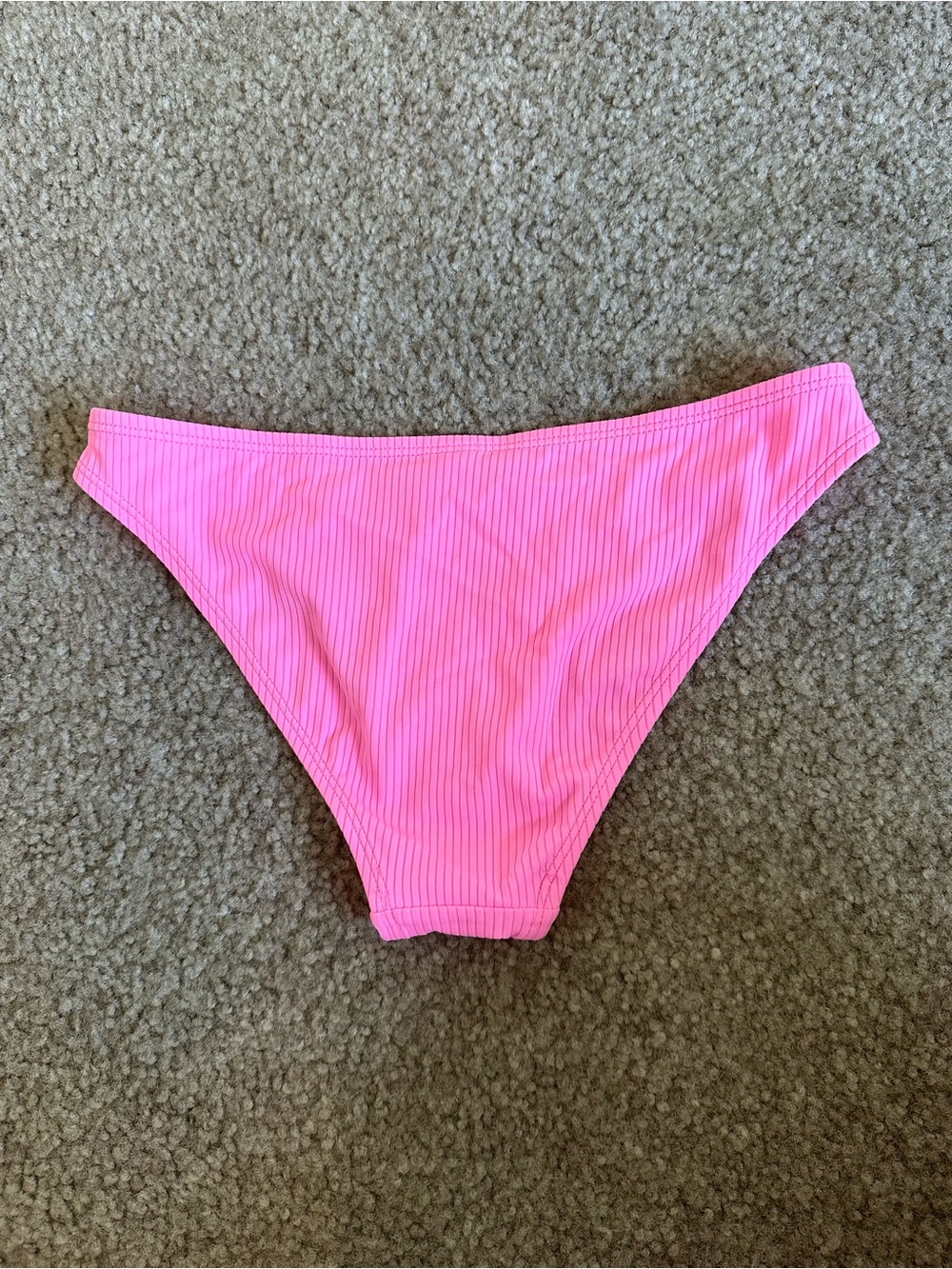 Pink Ribbed Swim Bottoms - Picture 3 of 3
